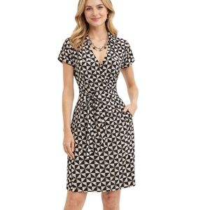 J. McLaughlin Lila Wrap Dress Catalina Cloth Women's Size S